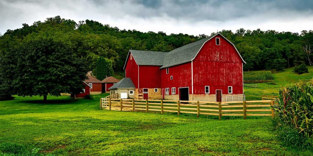 a red barn