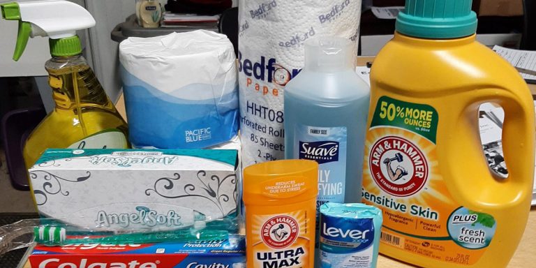 items that are given out at the essentials pantry