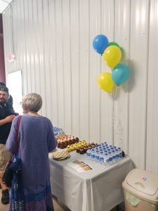 people at opening of a new pantry
